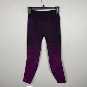 Lululemon Ebb to Train Tight Women's Size 6 Wash Marvel Purple Black Striped